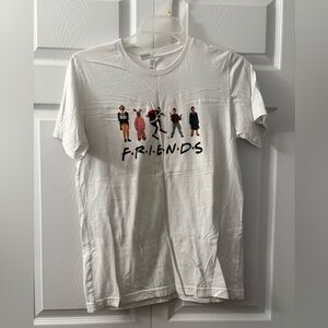 White Friends Christmas Graphic T-Shirt